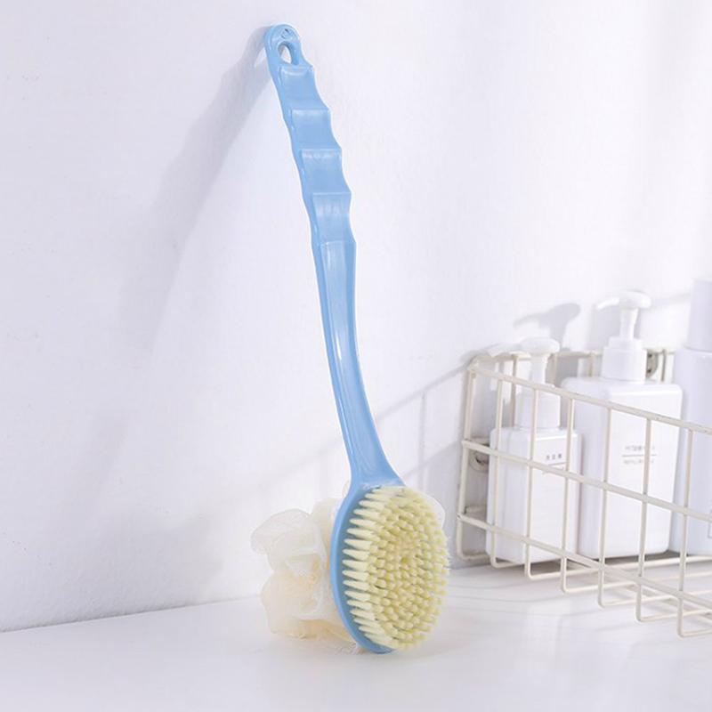 Curved Long Handle Shower Brus - Exfoliating Scrub Mens recension och pris