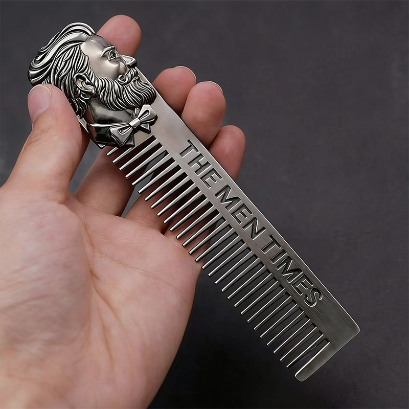 Vintage Metal Hair Comb Retro  - Men'S Grooming Oil recension och pris