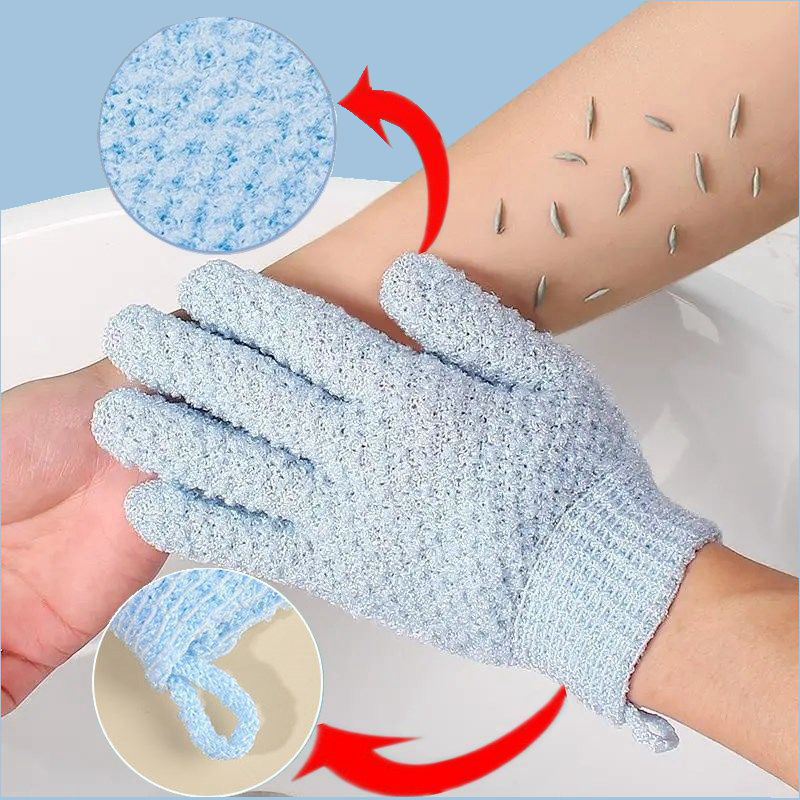2PCS Exfoliating Bath Gloves S - Exfoliating Scrub Mens recension och pris
