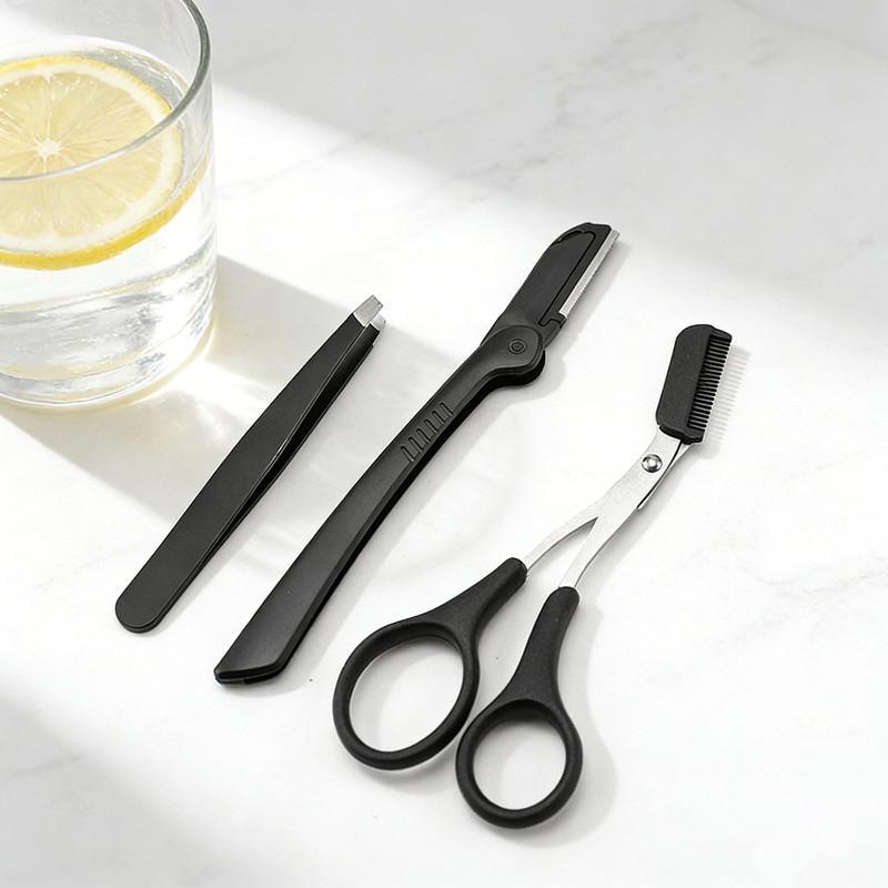 Stainless Steel 3pcs Eyebrow G - Men'S Grooming Eyebrow Shape recension och pris