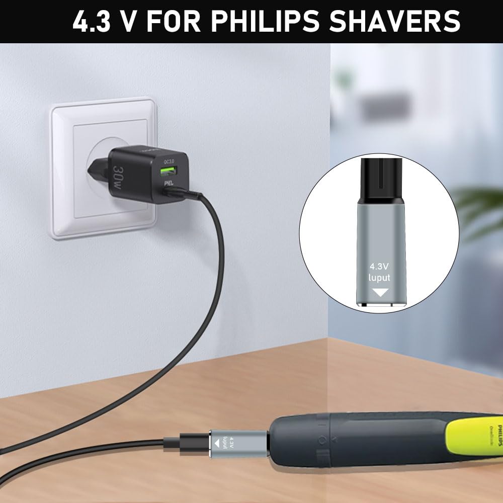 4.3V Type-C Shaver Adapter Cha - Men'S Grooming Shaver recension och pris
