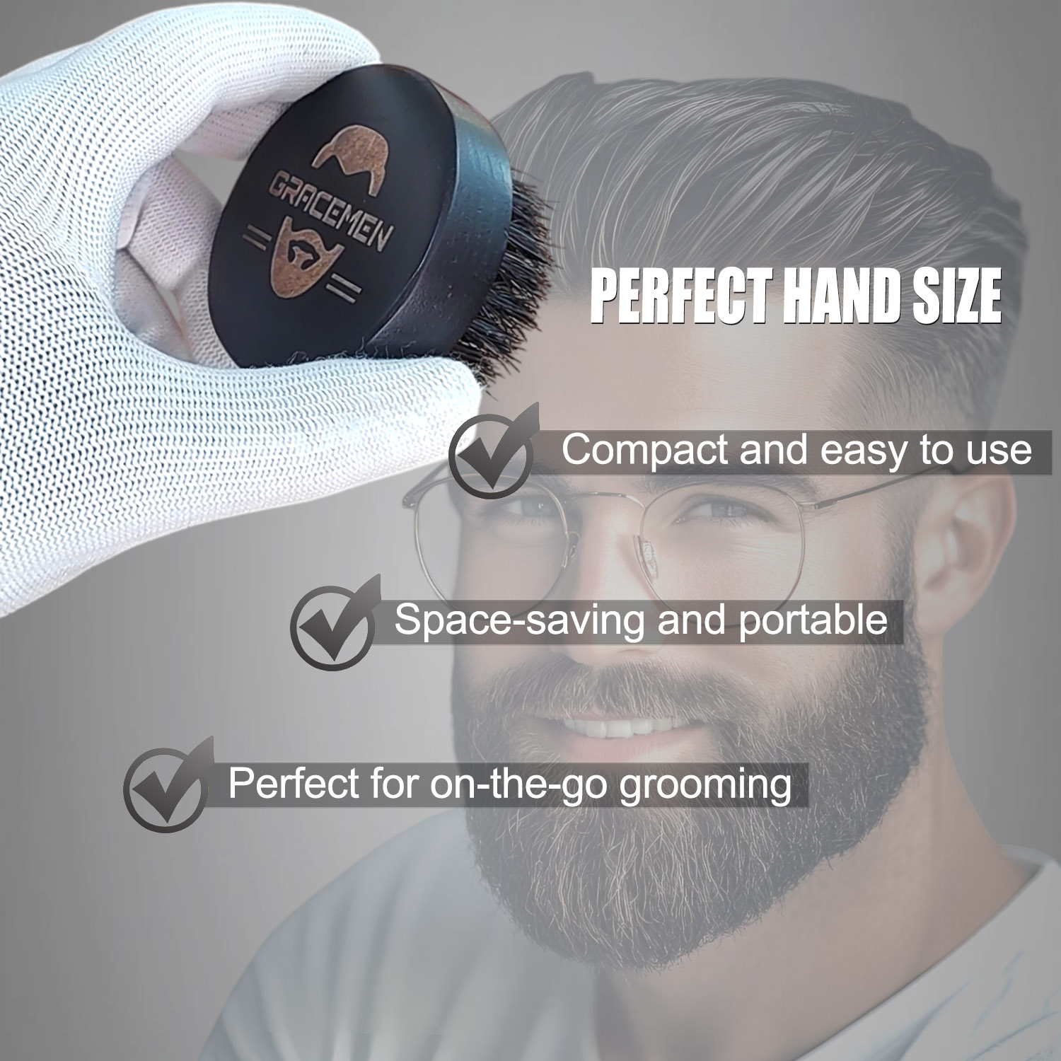 Round Beard Brush for Men – 10 - Men'S Grooming Oil recension och pris