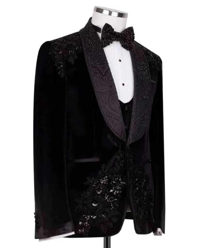 Luxury Black Men's 2 Piece Tux - Men'S Grooming For Wedding recension och pris