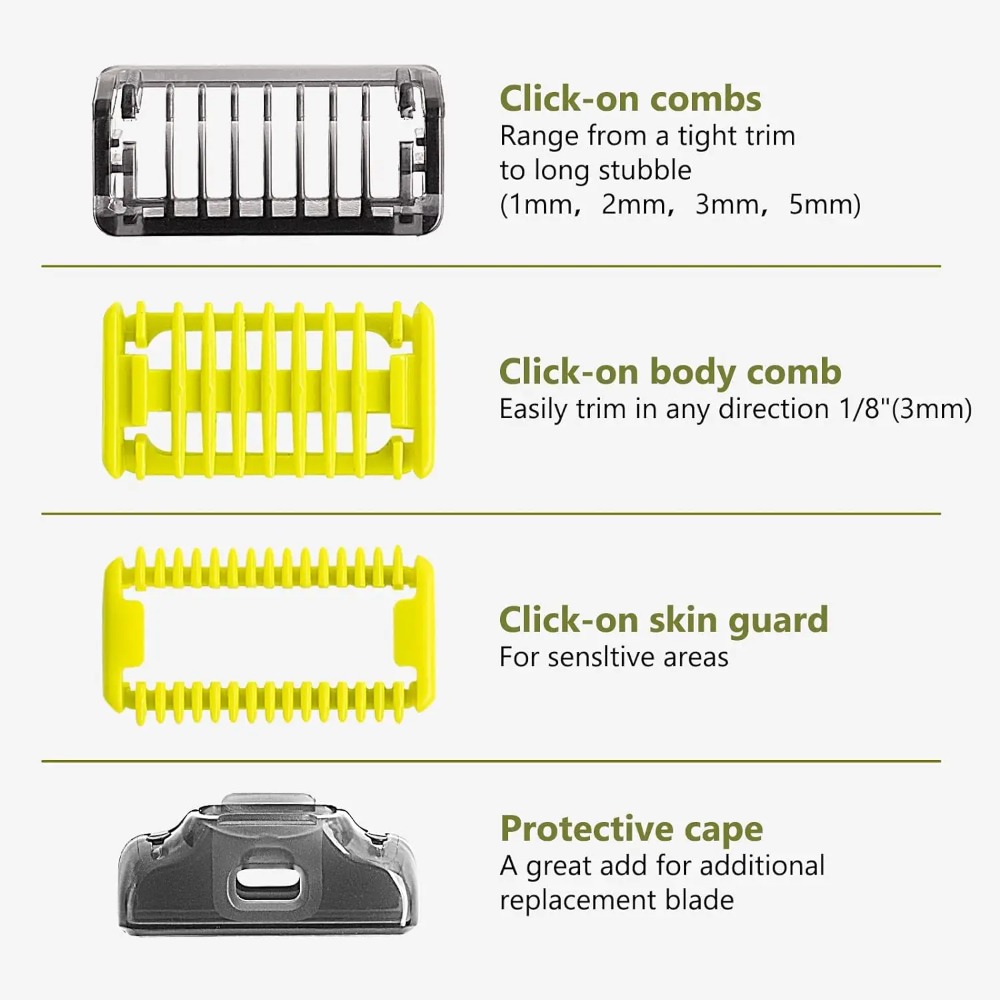 New 4 Size Guide Comb Guards f - Men'S Grooming Shaver recension och pris