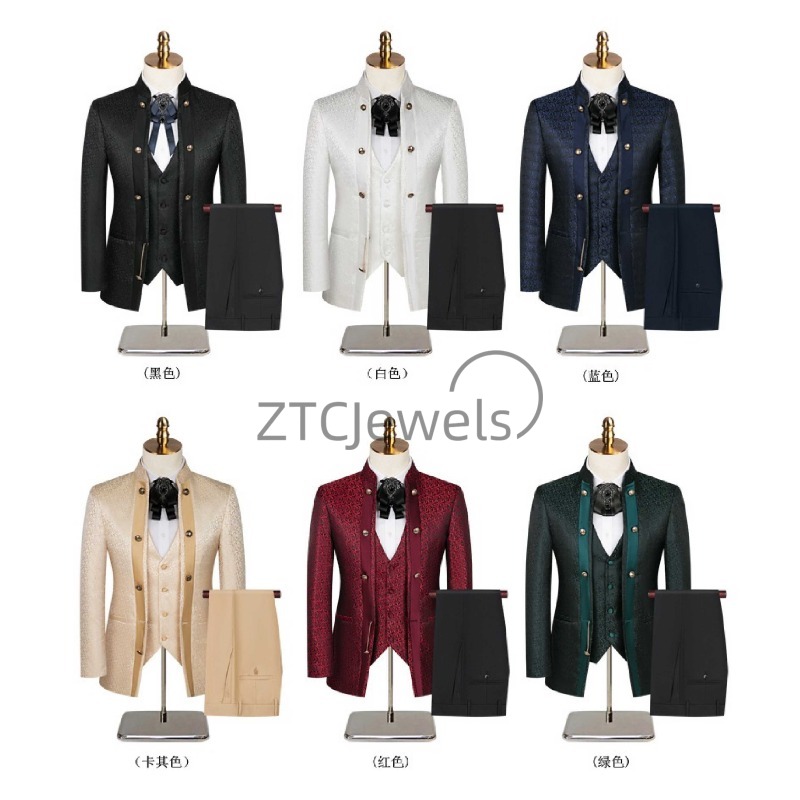 2026 New Chinese Style Men's S - Men'S Grooming For Wedding recension och pris