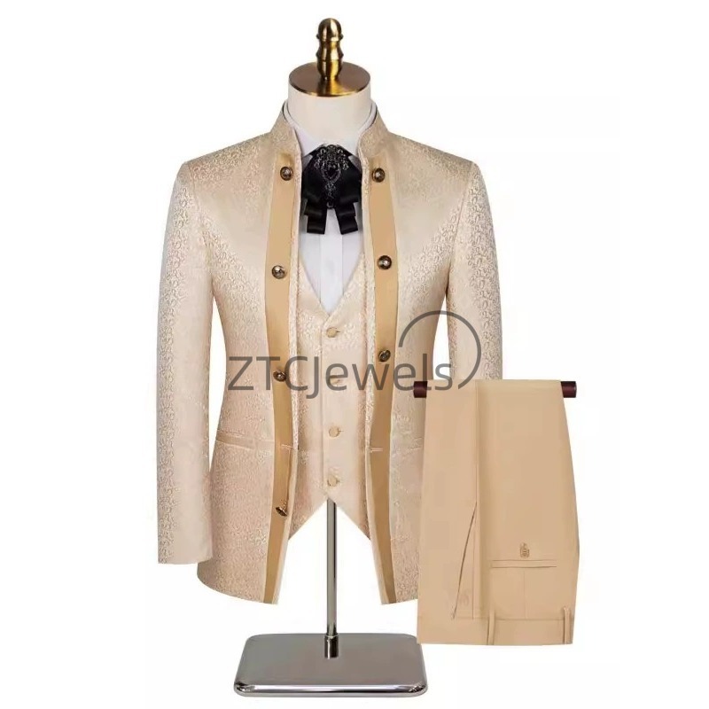 2026 New Chinese Style Men's S - Men'S Grooming For Wedding recension och pris