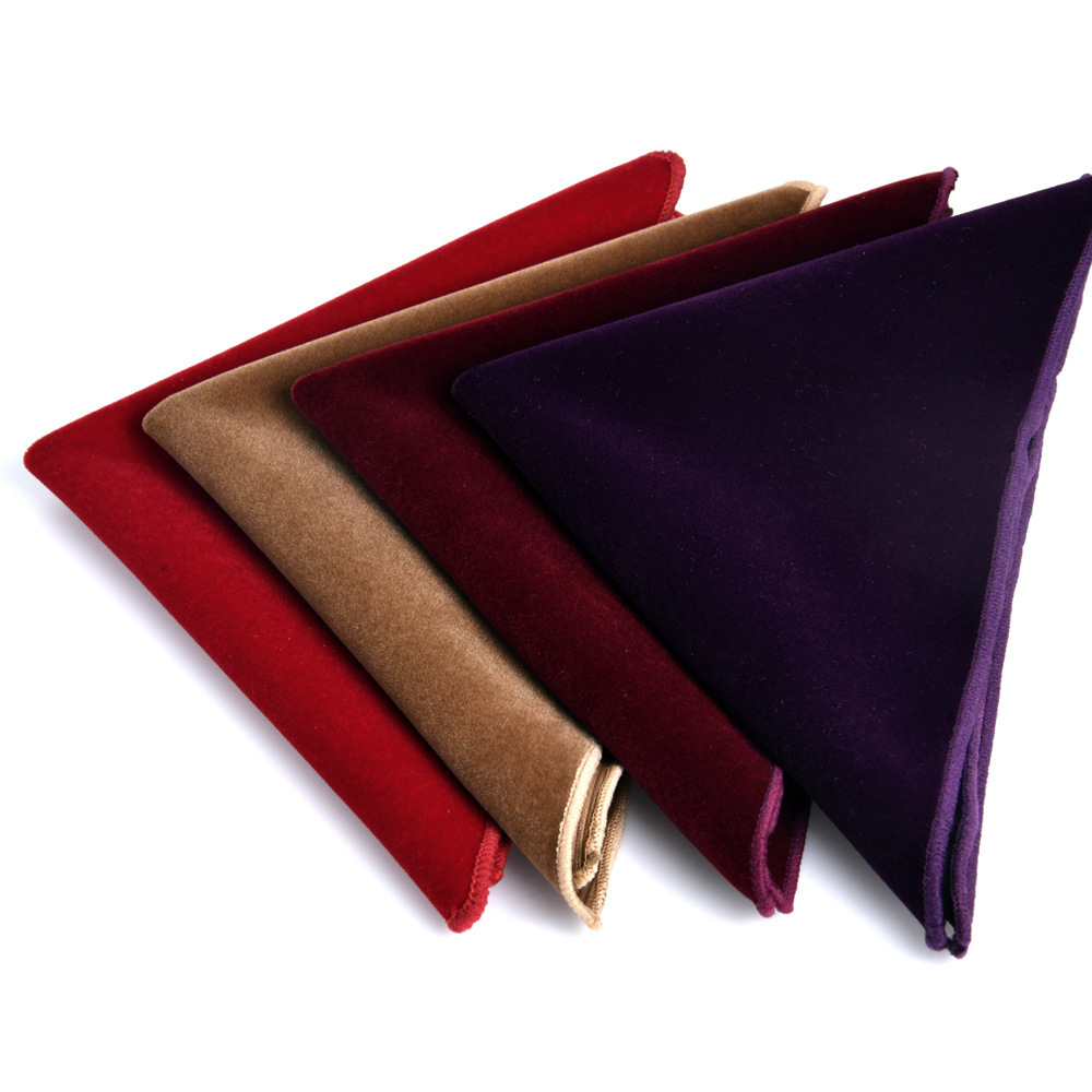 23cm Men's Velvet Pocket Squar - Men'S Grooming For Wedding recension och pris