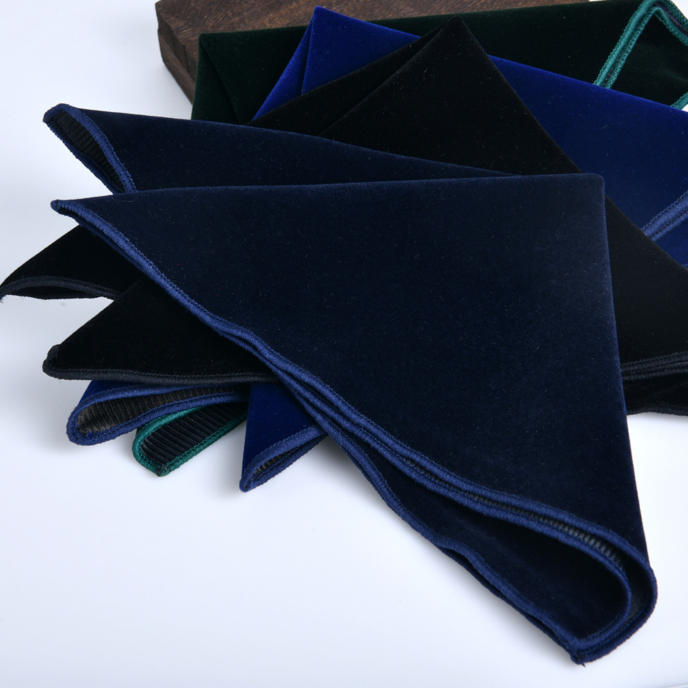 23cm Men's Velvet Pocket Squar - Men'S Grooming For Wedding recension och pris
