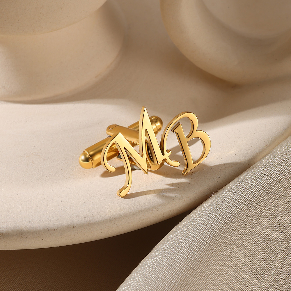 Customized Initial Letter Cuff - Men'S Grooming For Wedding recension och pris