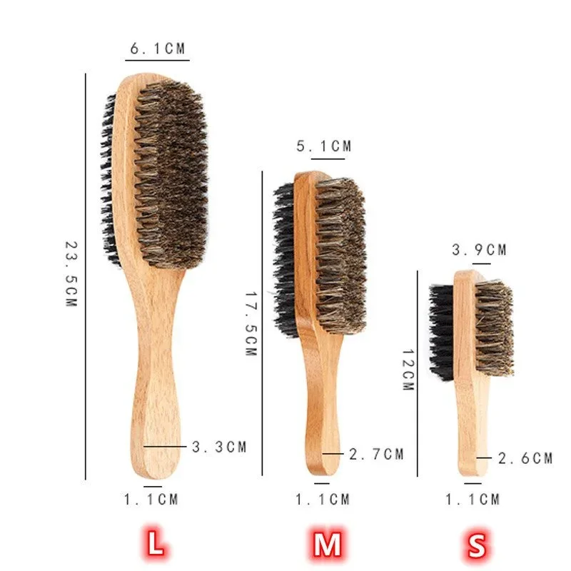 Beard Brush with Natural Woode - Men'S Grooming Oil recension och pris